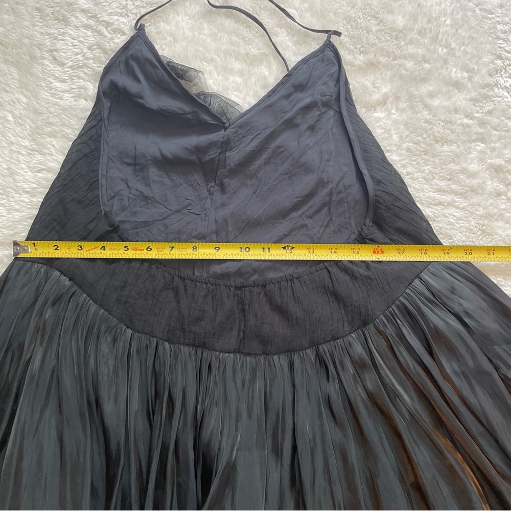 Free People Do a Twirl tiered ruffle halter backless mini skirt romper - Picture 14 of 14